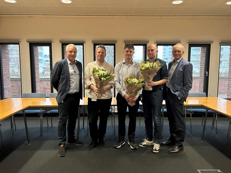 Billede af forskerholdet bag det nye excellencecenter med ledere fra Region Syddanmark